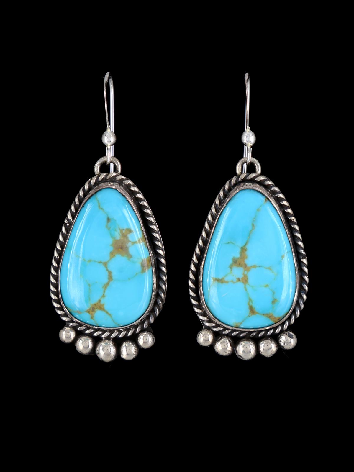 Native American Turquoise Dangle Earrings - PuebloDirect.com