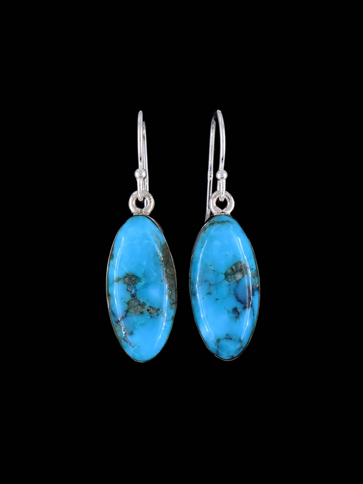 Boucles d’oreilles Navajo Turquoise et Opalite Inlay Dangle