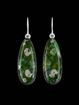 Navajo Sterling Silver Sonoran Turquoise Dangle Earrings