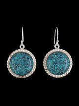 Boucles d'oreilles Navajo en argent sterling avec chrysocolle