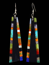 Boucles d'oreilles pendantes en mosaïque incrustée Santo Domingo
