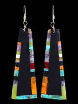 Santo Domingo Mosaic Inlay Dangle Earrings