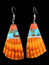 Santo Domingo Mosaic Dangle Shell Earrings