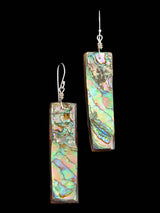 Santo Domingo Sterling Silver Abalone Dangle Earrings