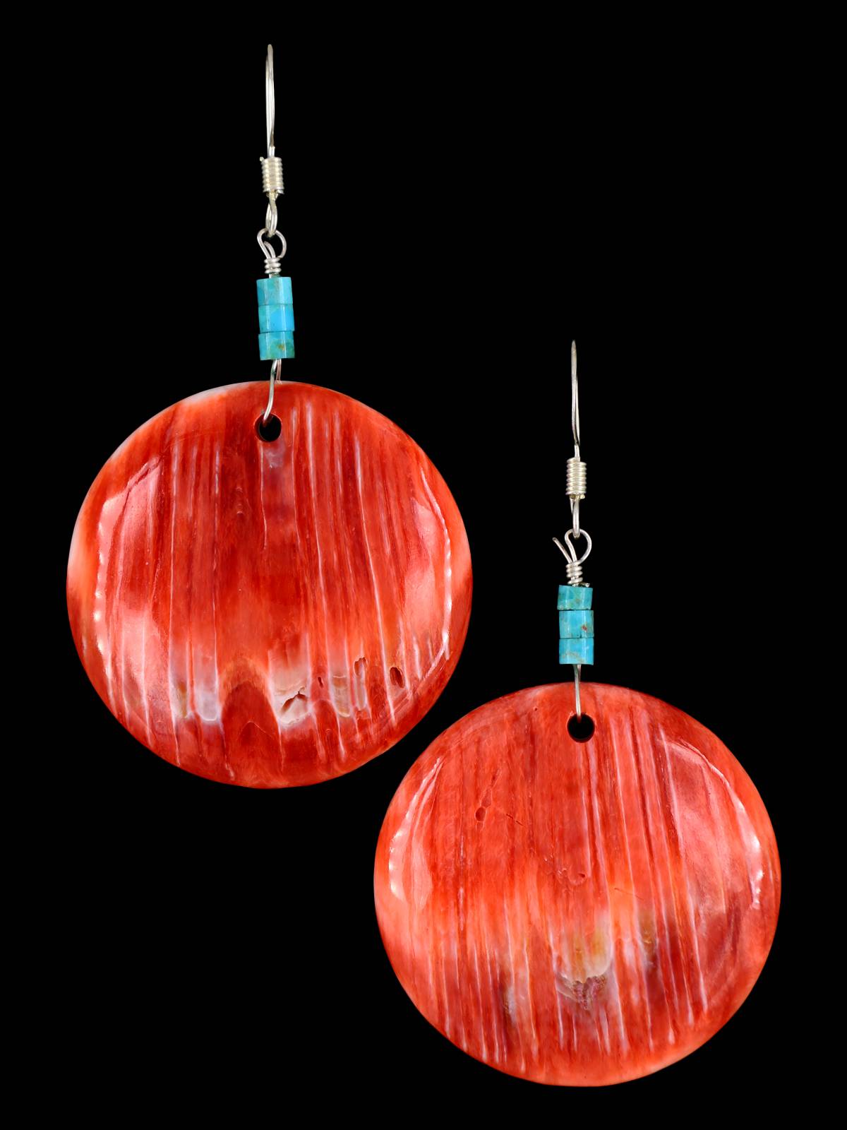 Santo Domingo Spiny Oyster Shell Dangle Earrings