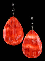 Santo Domingo Spiny Oyster Shell Dangle Earrings