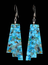 Boucles d’oreilles Navajo Turquoise Dalle Post