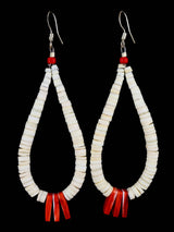 Boucles d’oreilles Navajo Turquoise et Spiny Oyster Dangle