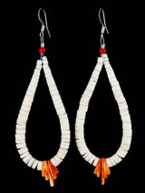 Boucles d’oreilles Navajo Turquoise et Spiny Oyster Dangle