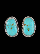 Navajo Sterling Silver Turquoise Post Earrings