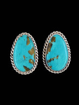 Navajo Sterling Silver Turquoise Post Earrings