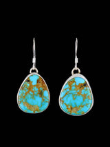 Native American Jewelry Sterling Silver Turquoise Dangle Earrings