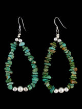 Navajo Turquoise Beaded Dangle Earrings