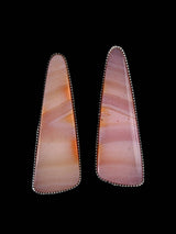 Navajo Agate Sterling Silver Post Earrings