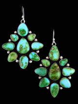Pendientes con forma de gota de perlas de joyería nativa americana