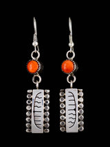 Native American Jewelry Spiny Oyster Dangle Earrings