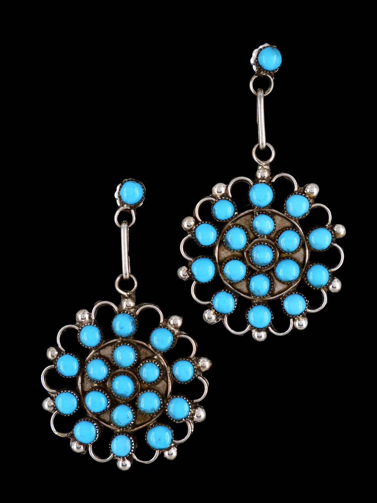 Native American Jewelry Turquoise Zuni Post Earrings