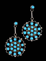 Native American Jewelry Turquoise Zuni Post Earrings