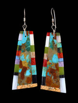 Santo Domingo Inlay Mosaic Dangle Earrings