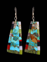 Santo Domingo Inlay Mosaic Dangle Earrings
