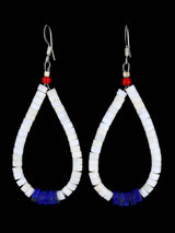 Pendientes colgantes de ostras espinosas y turquesas navajos
