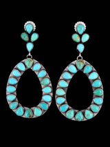 Boucles d'oreilles Navajo en argent sterling Sonora Gold Turquoise Post