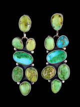 Boucles d'oreilles Navajo en argent sterling Sonora Gold Turquoise Post
