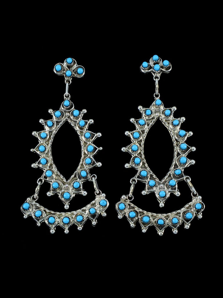Native American Zuni Jewelry Turquoise Post Earrings - PuebloDirect.com