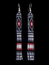 Native American Jewelry Beaded Dangle Earrings - PuebloDirect.com