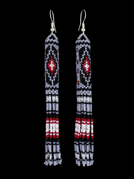 Native American Jewelry Beaded Dangle Earrings - PuebloDirect.com