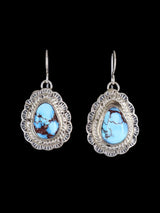 Boucles d'oreilles pendantes Navajo en argent sterling sodalite