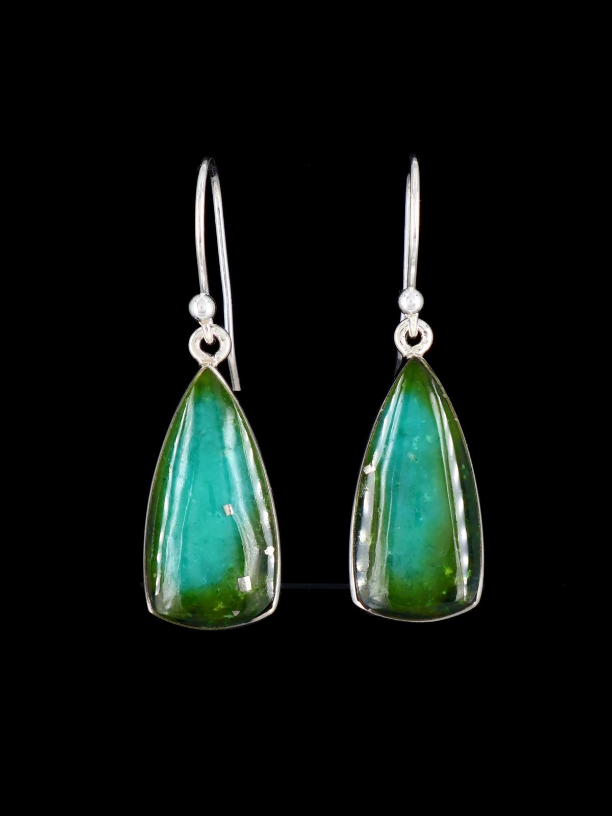 Navajo Sterling Silver Sonoran Mountain Dangle Earrings