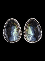 Navajo Sterling Silver Variscite Post Earrings