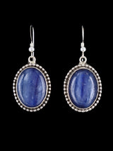 Pendientes colgantes de corazón con opalita con incrustaciones de nativos americanos