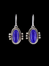 Boucles d'oreilles amérindiennes incrustées d'opalite pendantes en forme de cœur