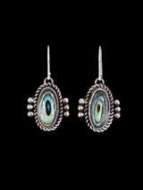 Native American Sterling Silver Abalone Earrings