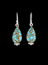 Bijoux amérindiens Boucles d'oreilles pendantes chrysocolle