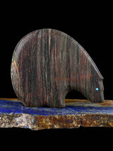 Folded Metasediment Medicine Bear Zuni Fetish