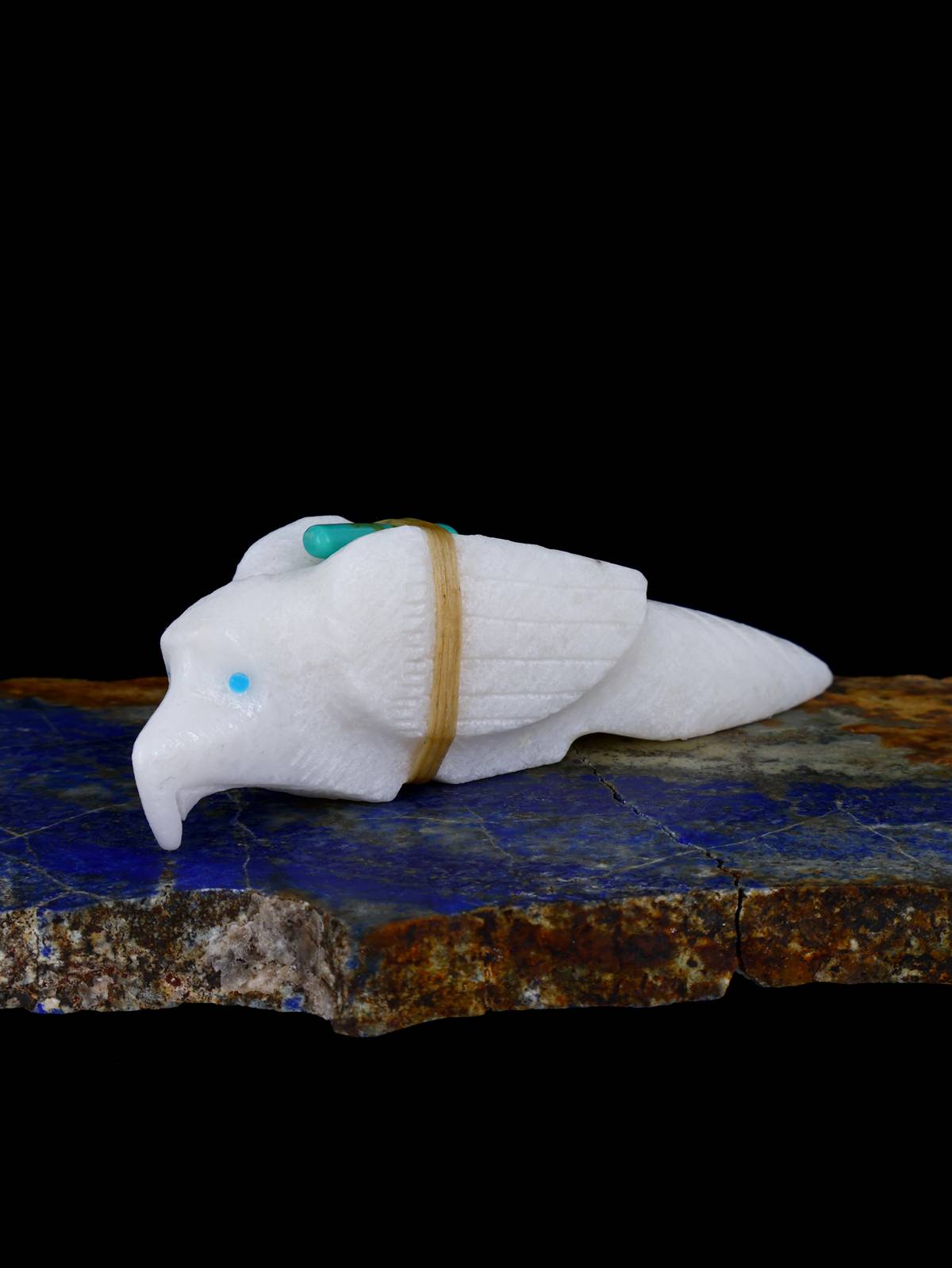 White Marble Bird Zuni Fetish