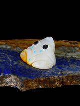 Mother of Pearl Frog Zuni Fetish