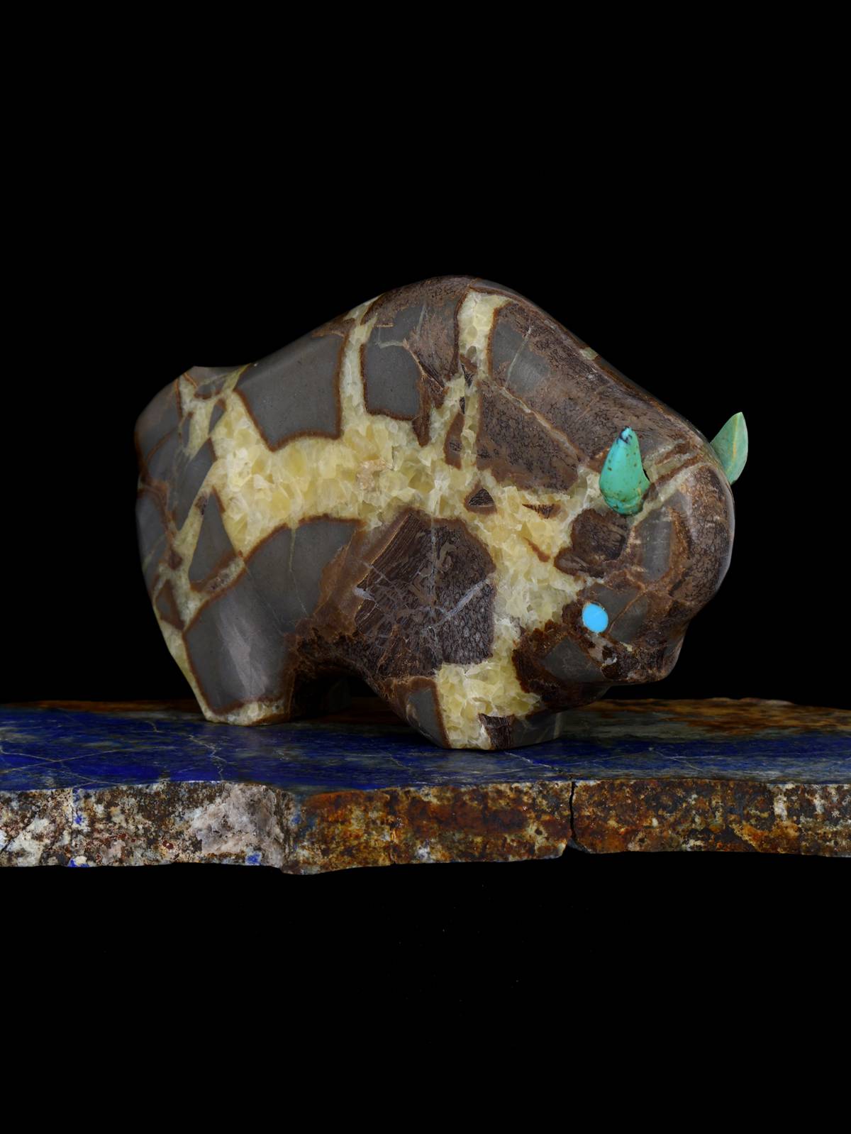 Septarian Bison Zuni Fetish