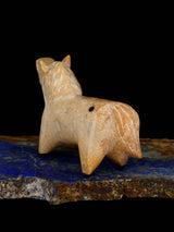 Travertine Horse Zuni Fetish Carving