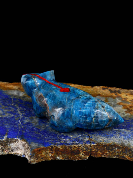 Chrysocolla Wolf Zuni Fetish