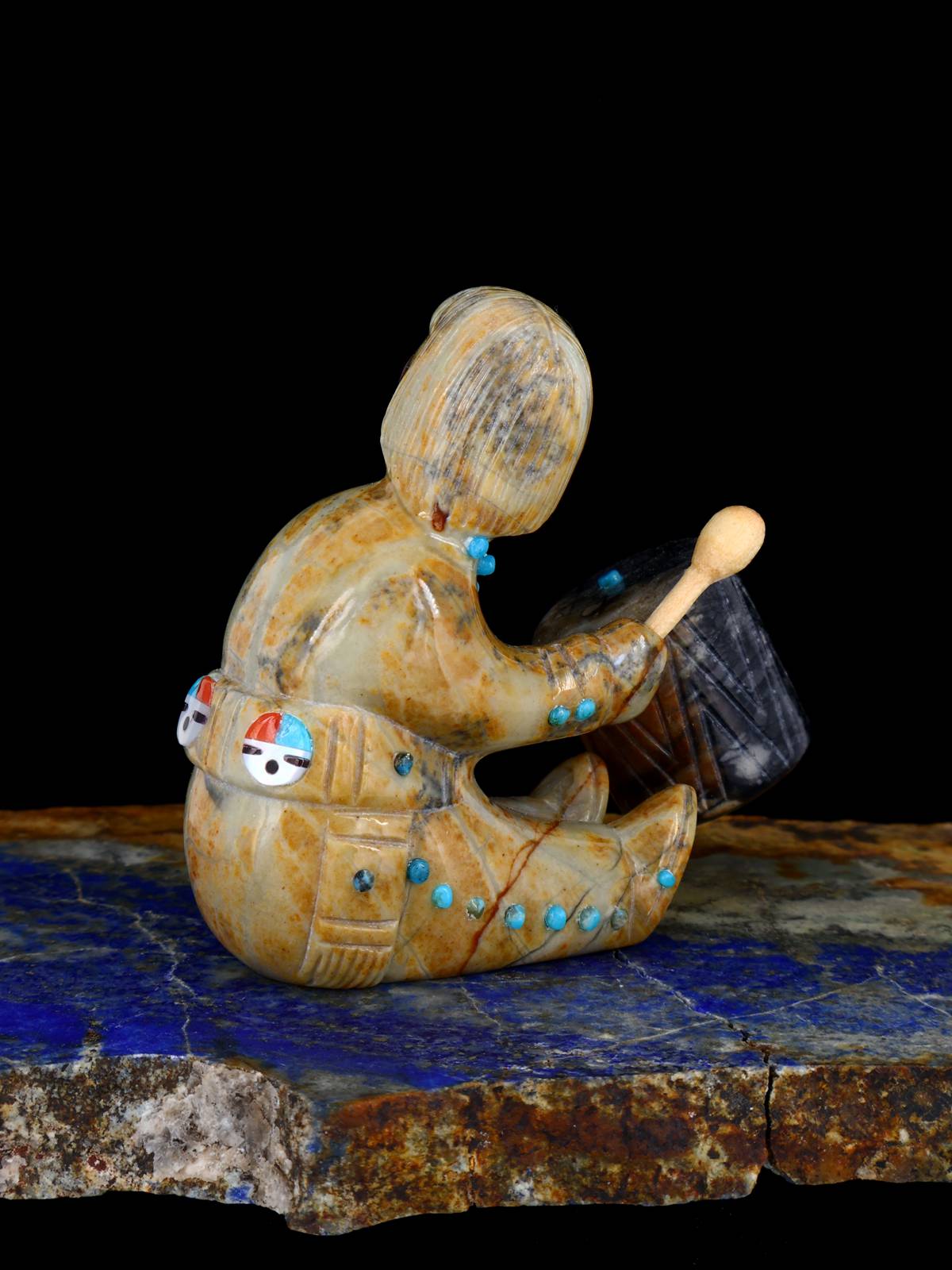 Picasso Marble Drummer Zuni Fetish