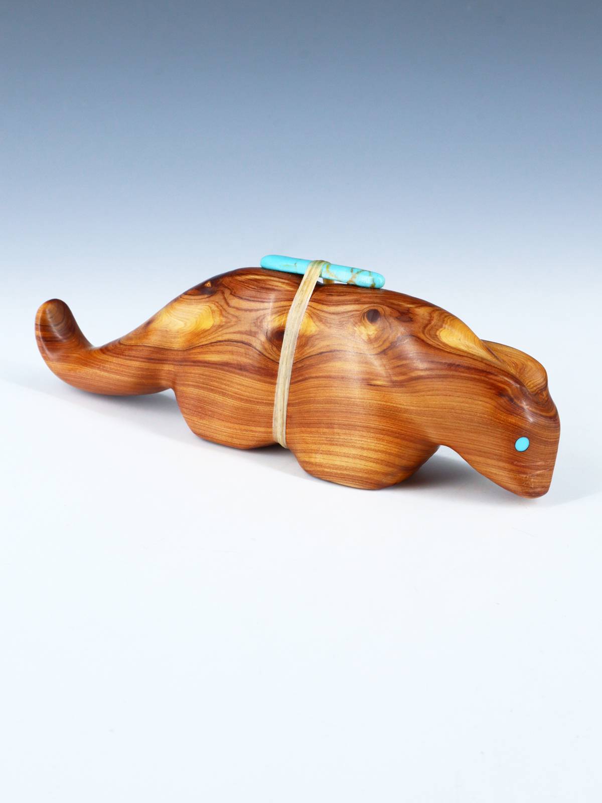 Large Wooden Mountain Lion Zuni Fetish