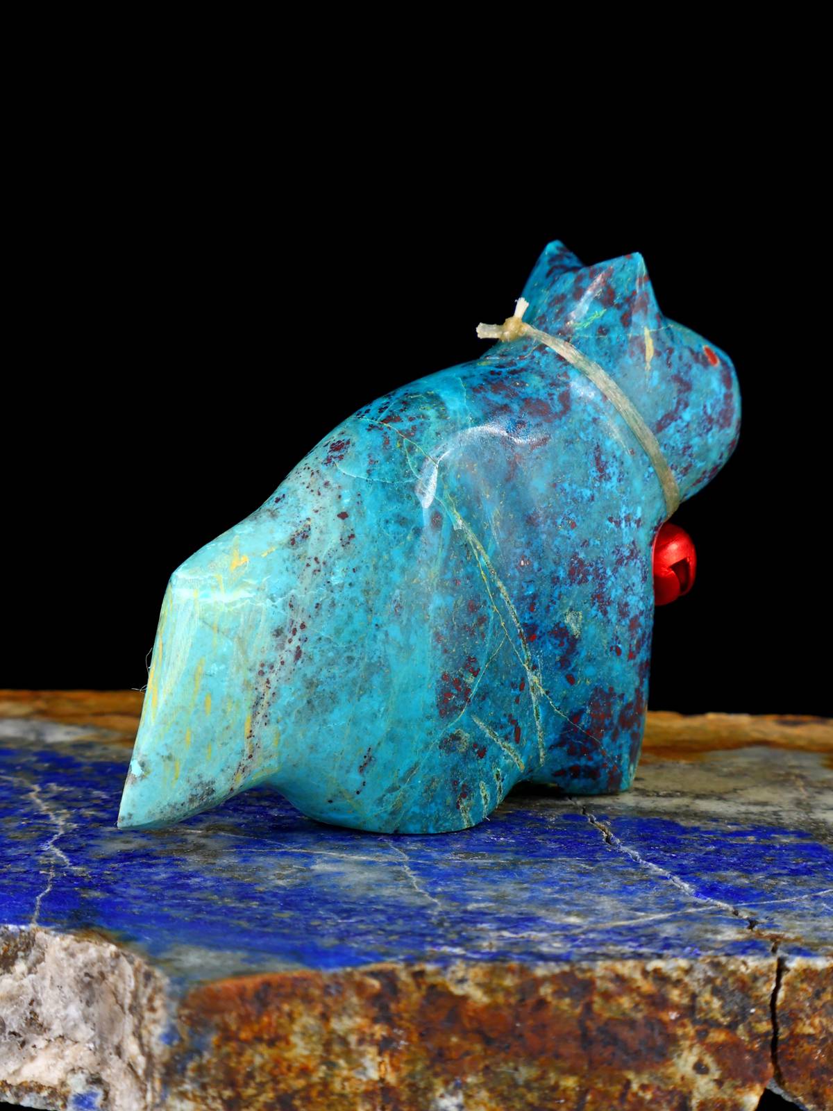 Chrysocolla Cat Zuni Fetish
