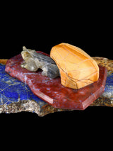 Labradorite Cave Badger Zuni Fetish
