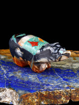 Mosaic Picasso Marble Bear Zuni Fetish Carving
