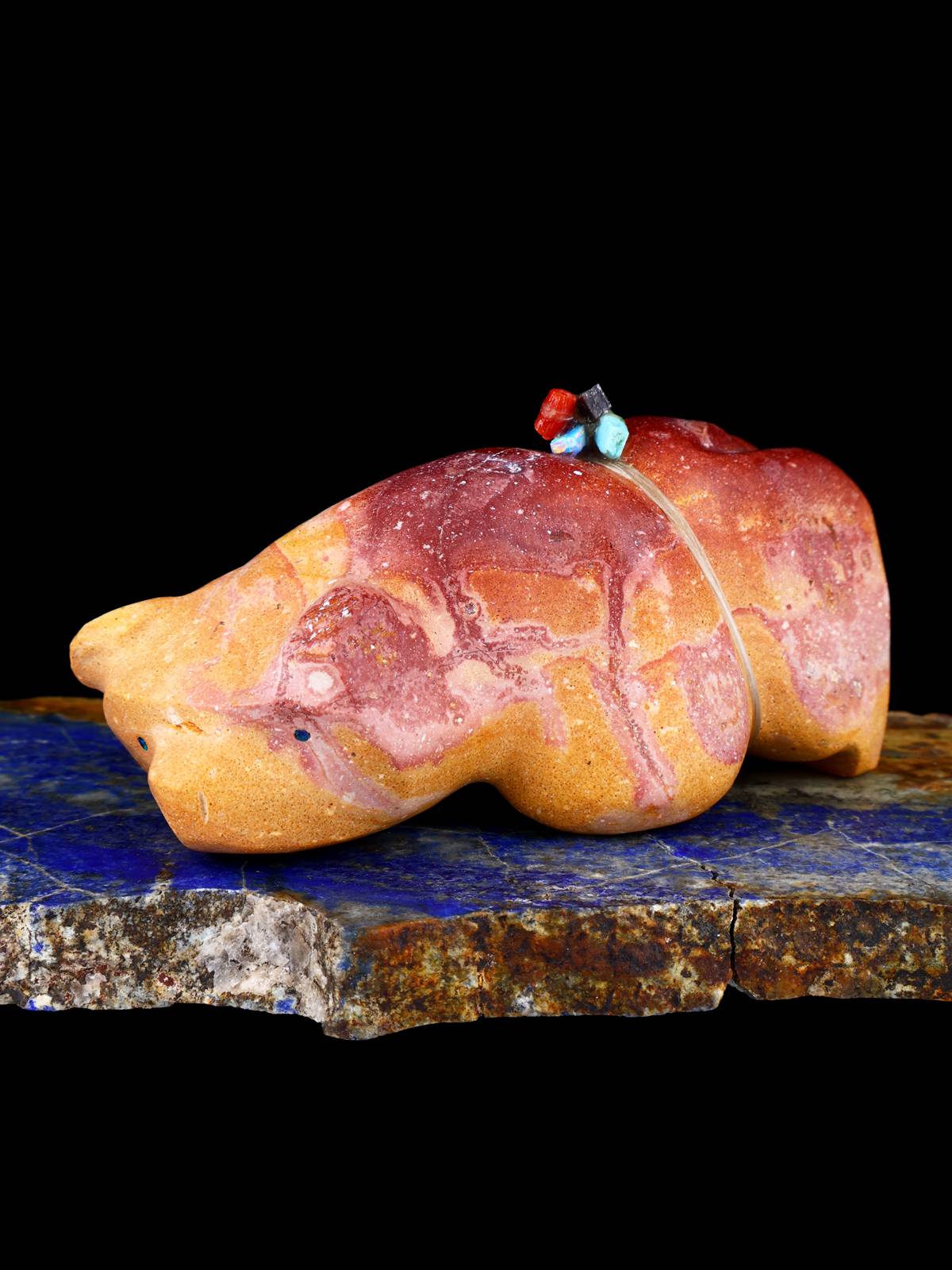 Ours en marbre blanc Zuni Fetish