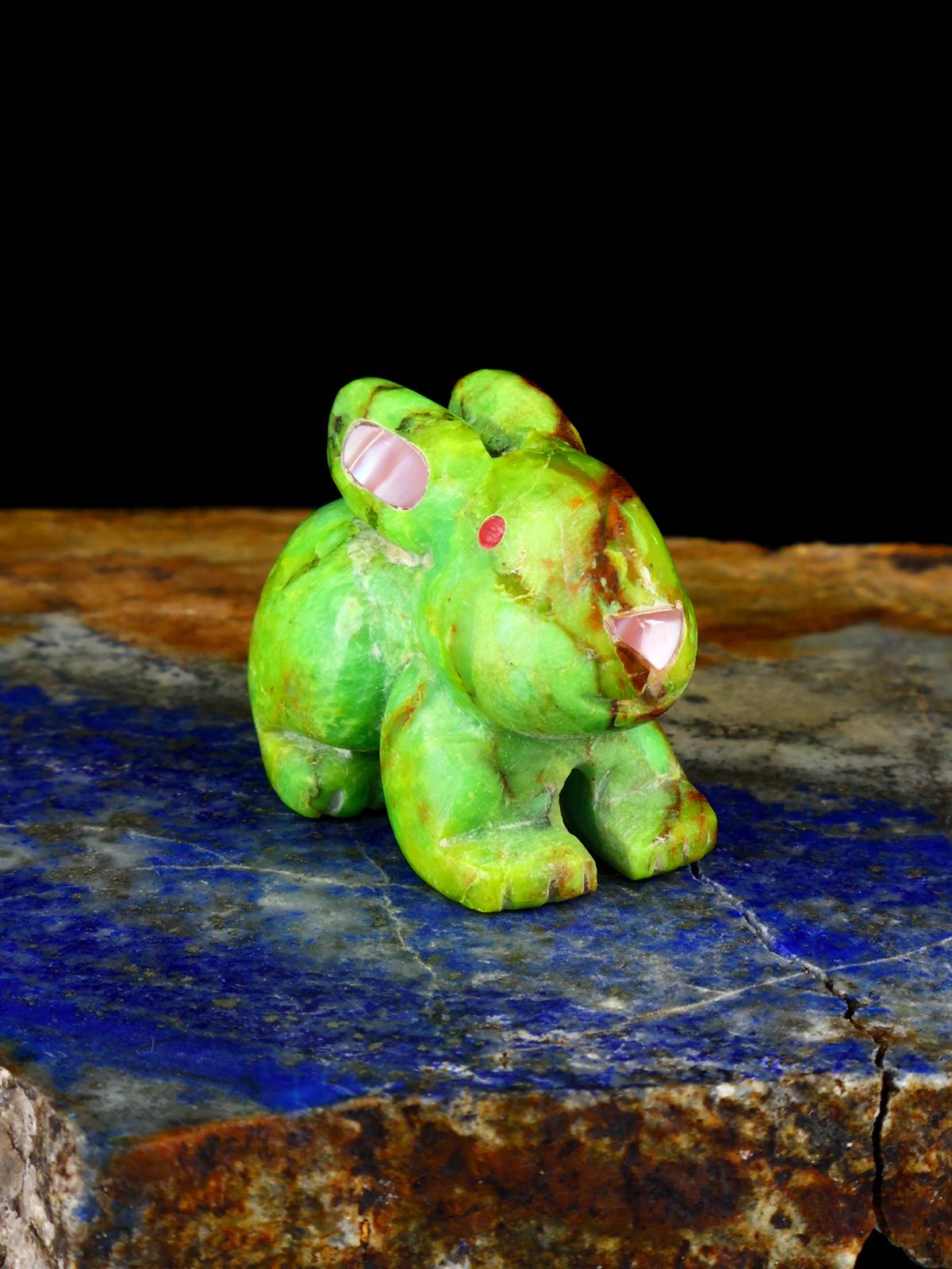 Mojave Turquoise Rabbit Zuni Fetish